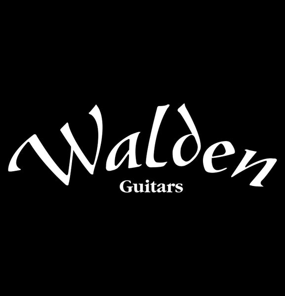 Walden Guitars decal, music instrument decal, car decal sticker