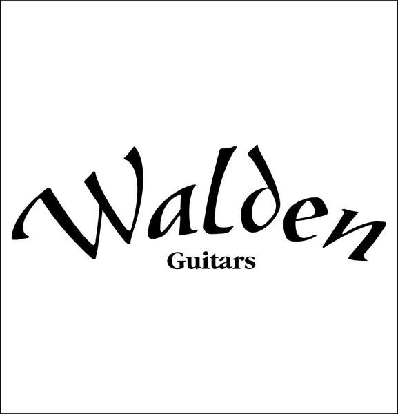 Walden Guitars decal, music instrument decal, car decal sticker