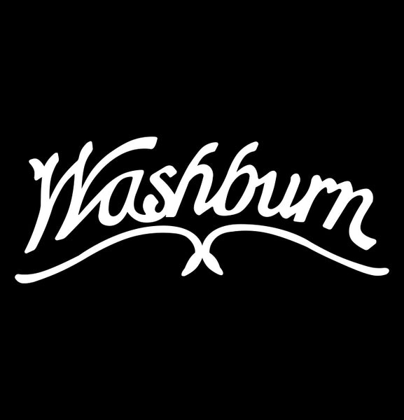 Washburn Guitars decal, music instrument decal, car decal sticker
