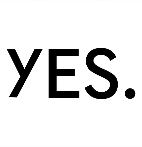 YES Snowboards decal, sticker, ski snowboard decal