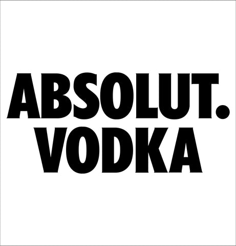 Absolut Vodka decal, vodka decal, car decal sticker