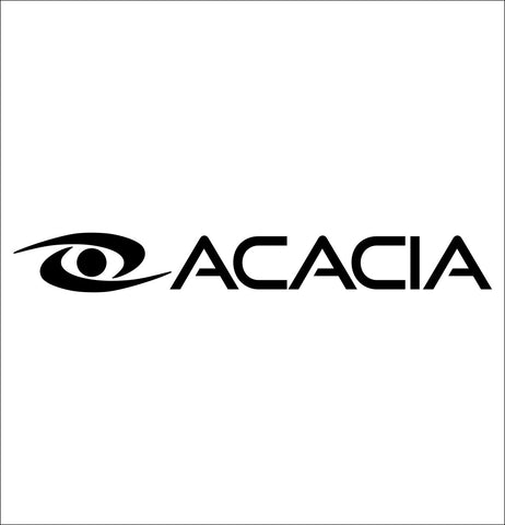 acacia decal, curling decal, car decal sticker