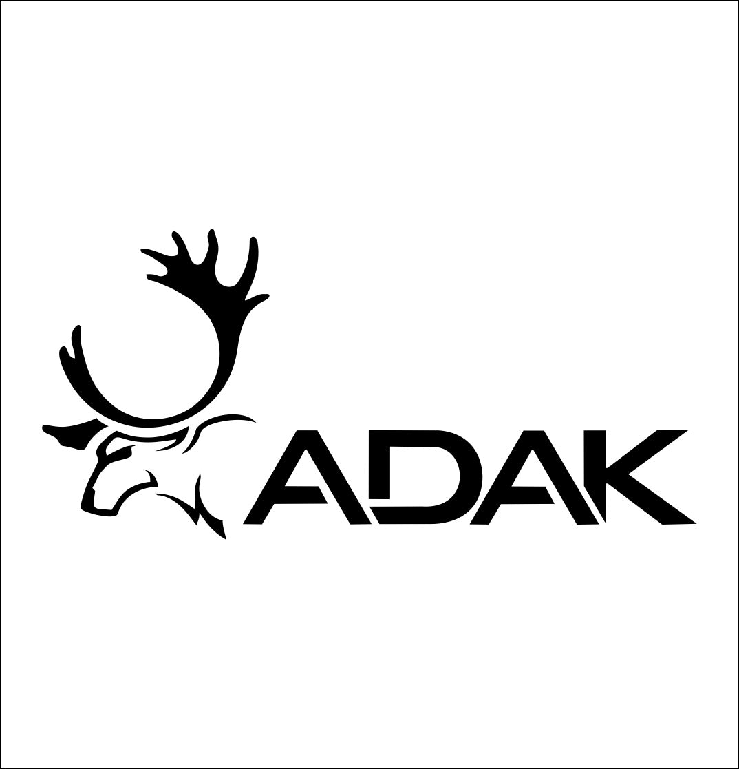 adak hunt decal, hunting, fishing car decal, sticker