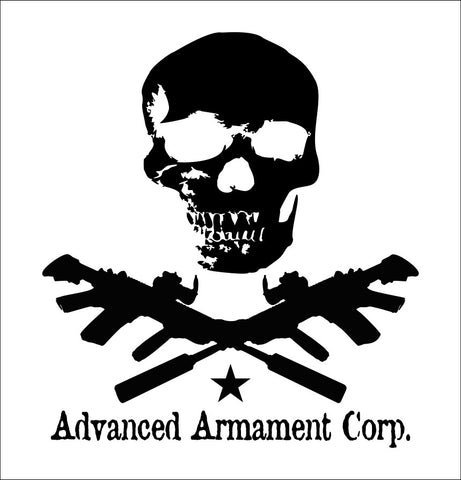 Advanced Armament Corp decal, firearm decal, car decal sticker