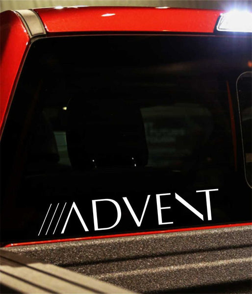 Advent decal, sticker, racing decal