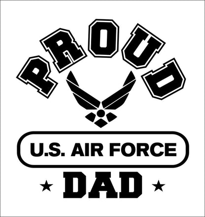 Proud US Airforce Dad decal