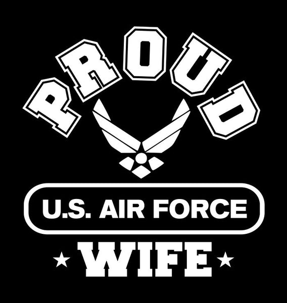 Proud US Airforce Wife decal