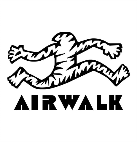 Airwalk decal, skateboarding decal, car decal sticker