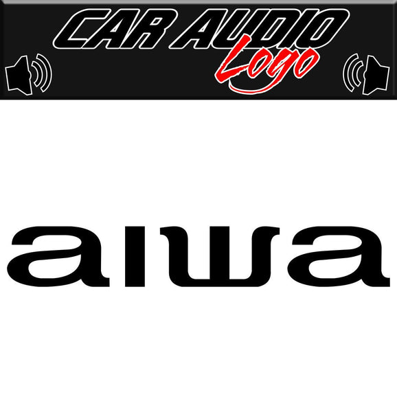 Aiwa decal, sticker, racing decal