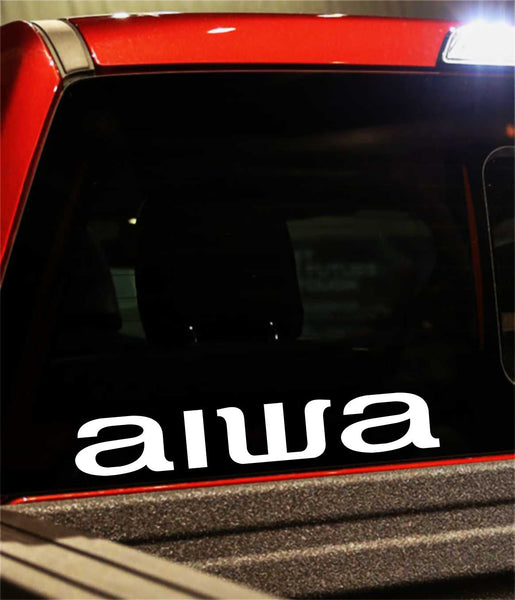 Aiwa decal, sticker, racing decal