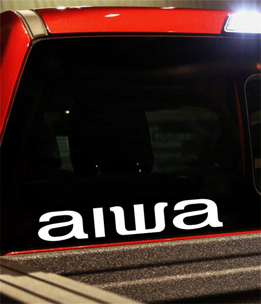 Aiwa decal, sticker, racing decal