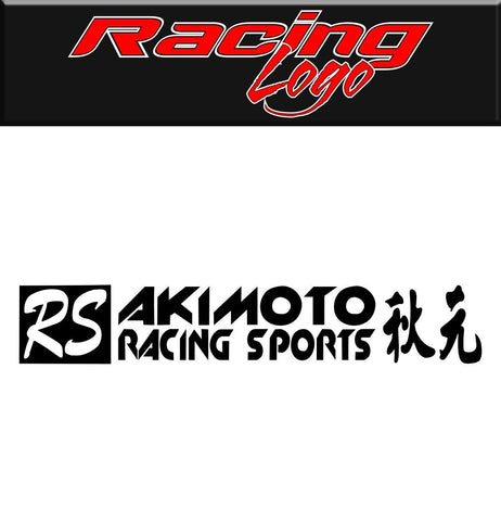 Akimoto Racing decal, racing sticker