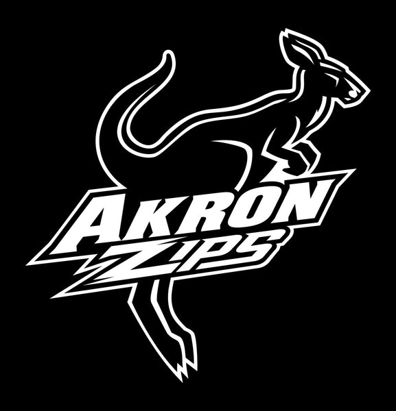 akron zips decal, car decal sticker, college football