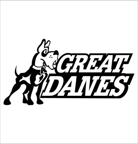 Albany Great Danes decal, car decal sticker, college football