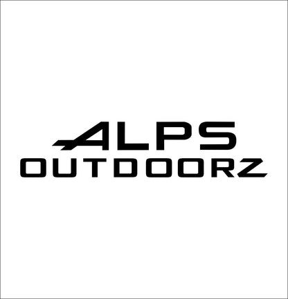 alps outdoorz decal, sticker, hunting fishing decal, car sticker