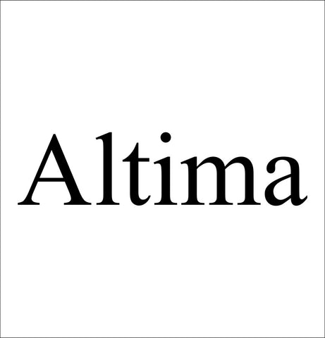 Altima decal, barbecue, smoker decals, car decal