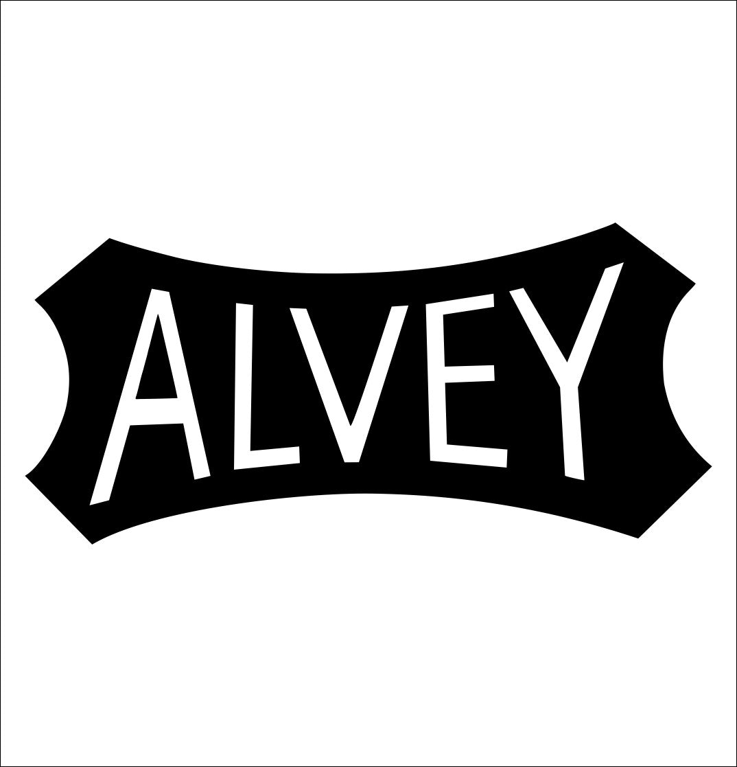 alvey decal, sticker, fishing hunting decal, car sticker