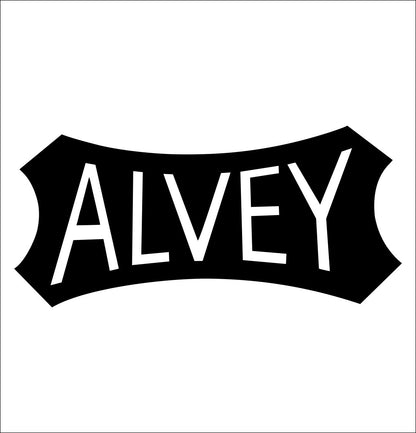 alvey decal, sticker, fishing hunting decal, car sticker