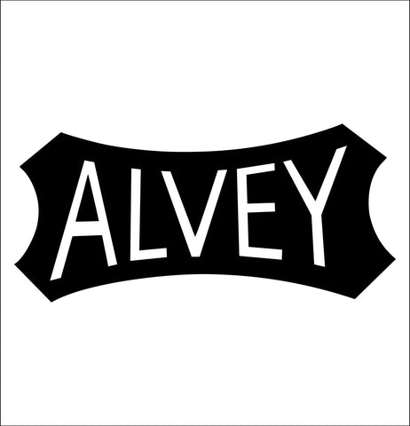 alvey decal, fishing hunting car decal sticker