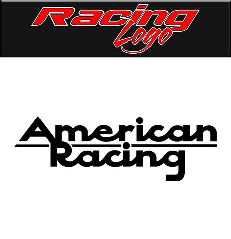 American Racing decal, racing sticker