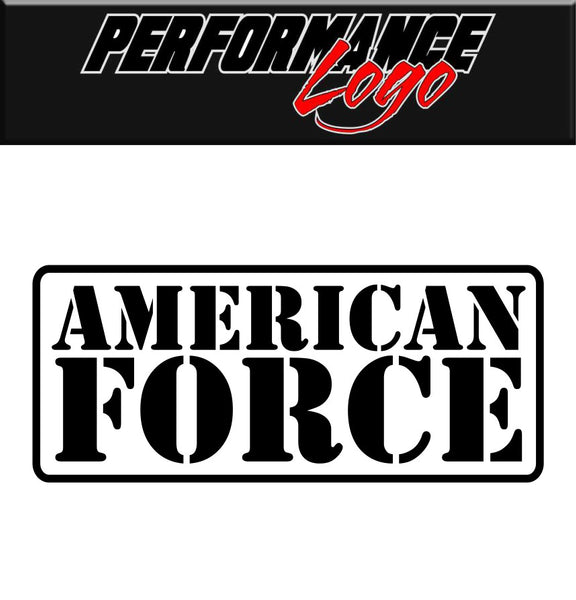 American Force Wheels decal, performance car decal sticker