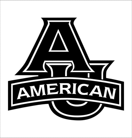 American University decal, car decal sticker, college football