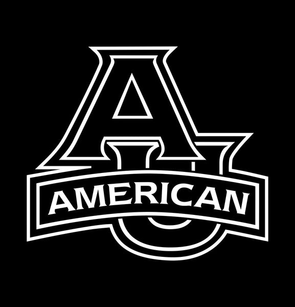 American University decal, car decal sticker, college football