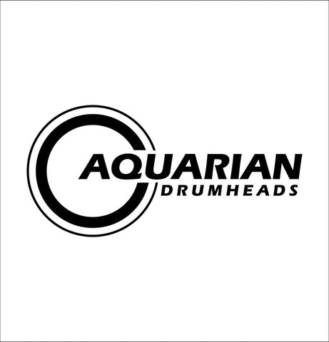 Aquarian Drumheads decal, music instrument decal, car decal sticker