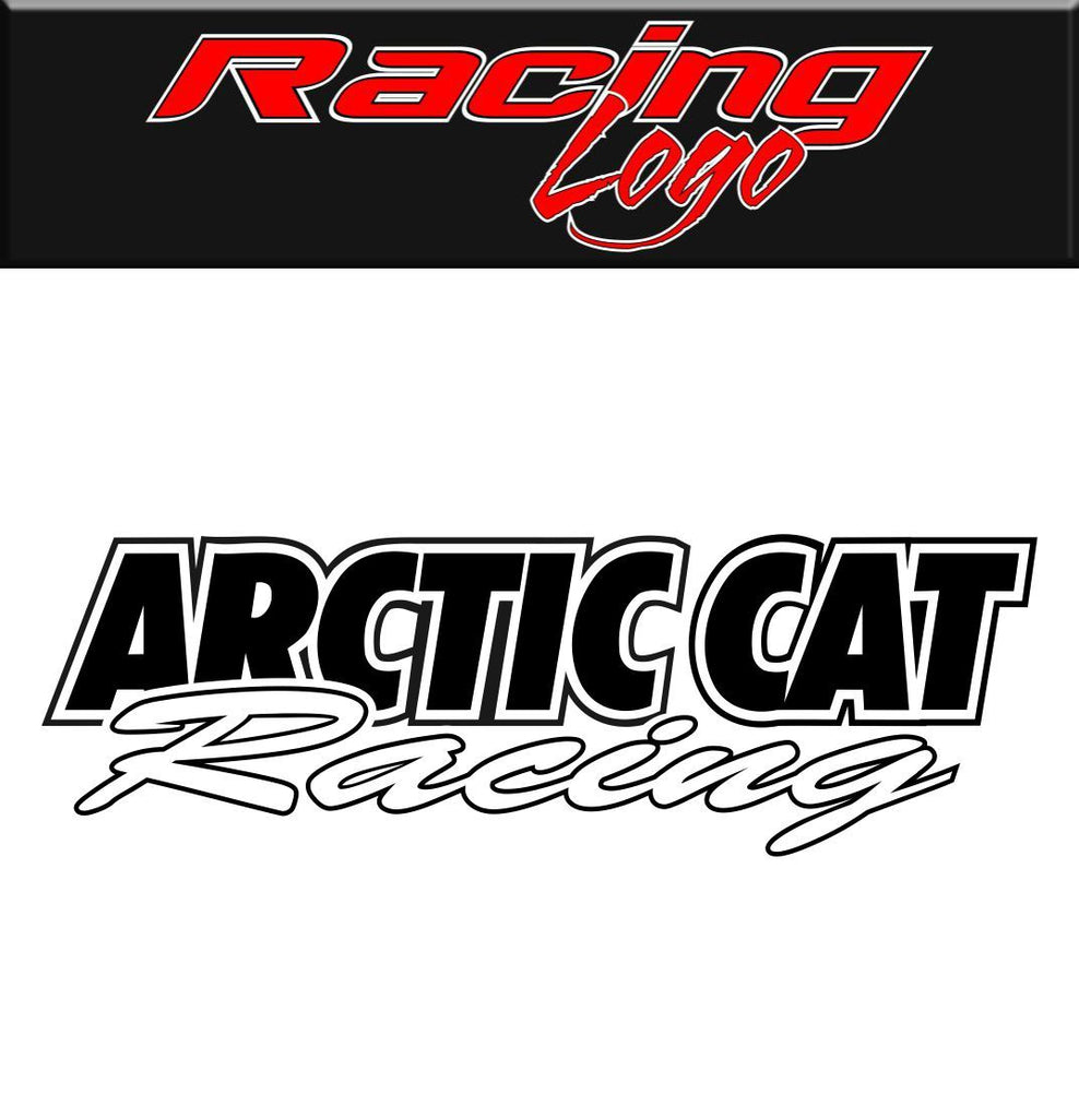 Arctic Cat Racing decal, racing sticker