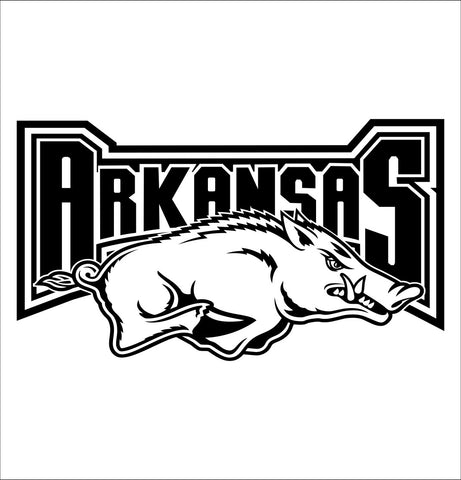 Arkansas Razorbacks decal, car decal sticker, college football