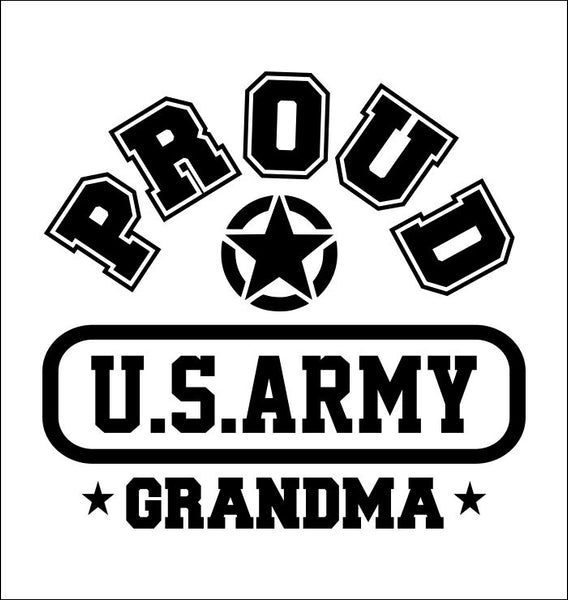 Proud US Army Grandma decal