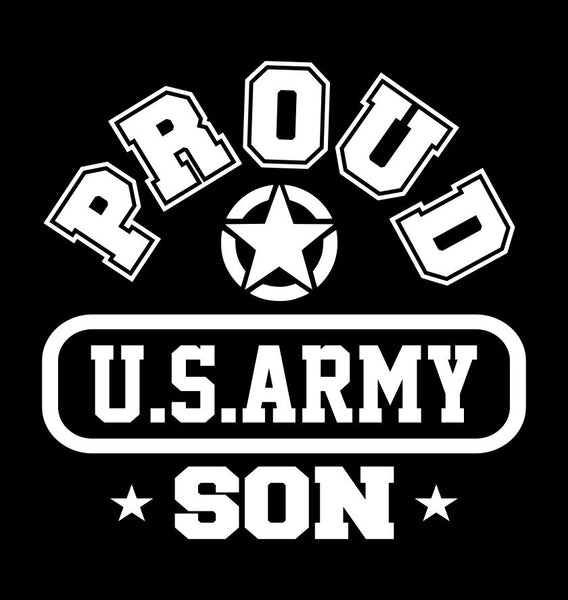 Proud US Army Son decal