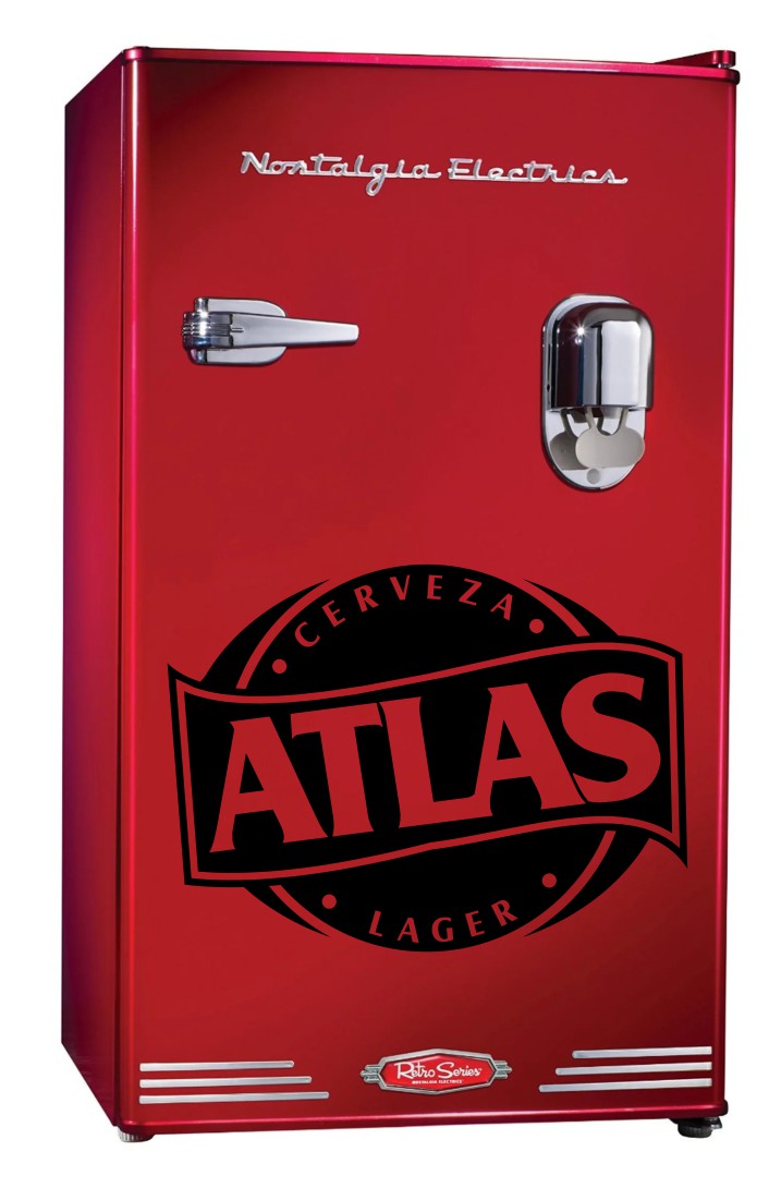 Atlas decal, beer decal, car decal sticker