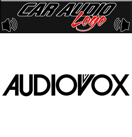 Audiovox decal, sticker, audio decal