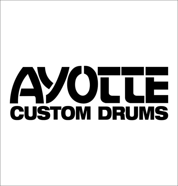 Ayotte Drums decal, music instrument decal, car decal sticker