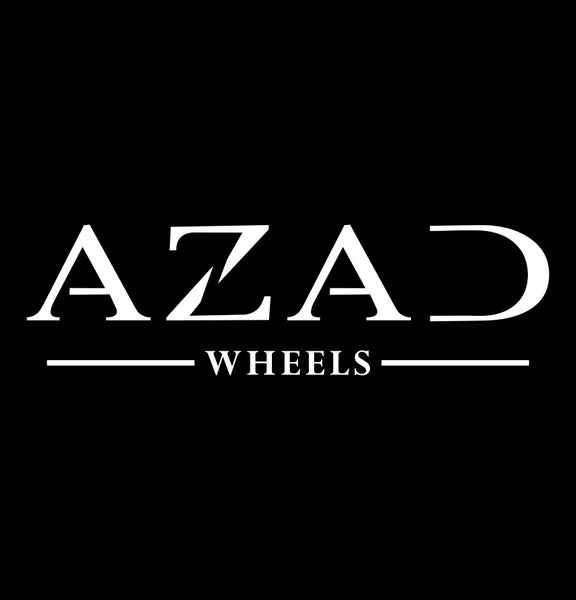 Azad Wheels decal, performance car decal sticker