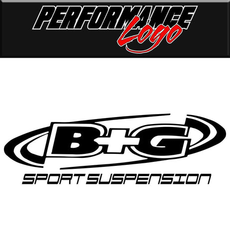 B&G Suspension decal performance decal sticker