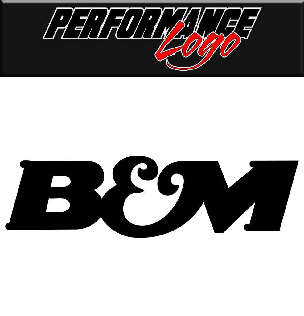 B&M decal performance decal sticker