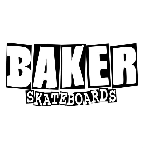 Baker Skateboards decal, skateboarding decal, car decal sticker
