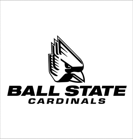 Ball State Cardinals decal, car decal sticker, college football