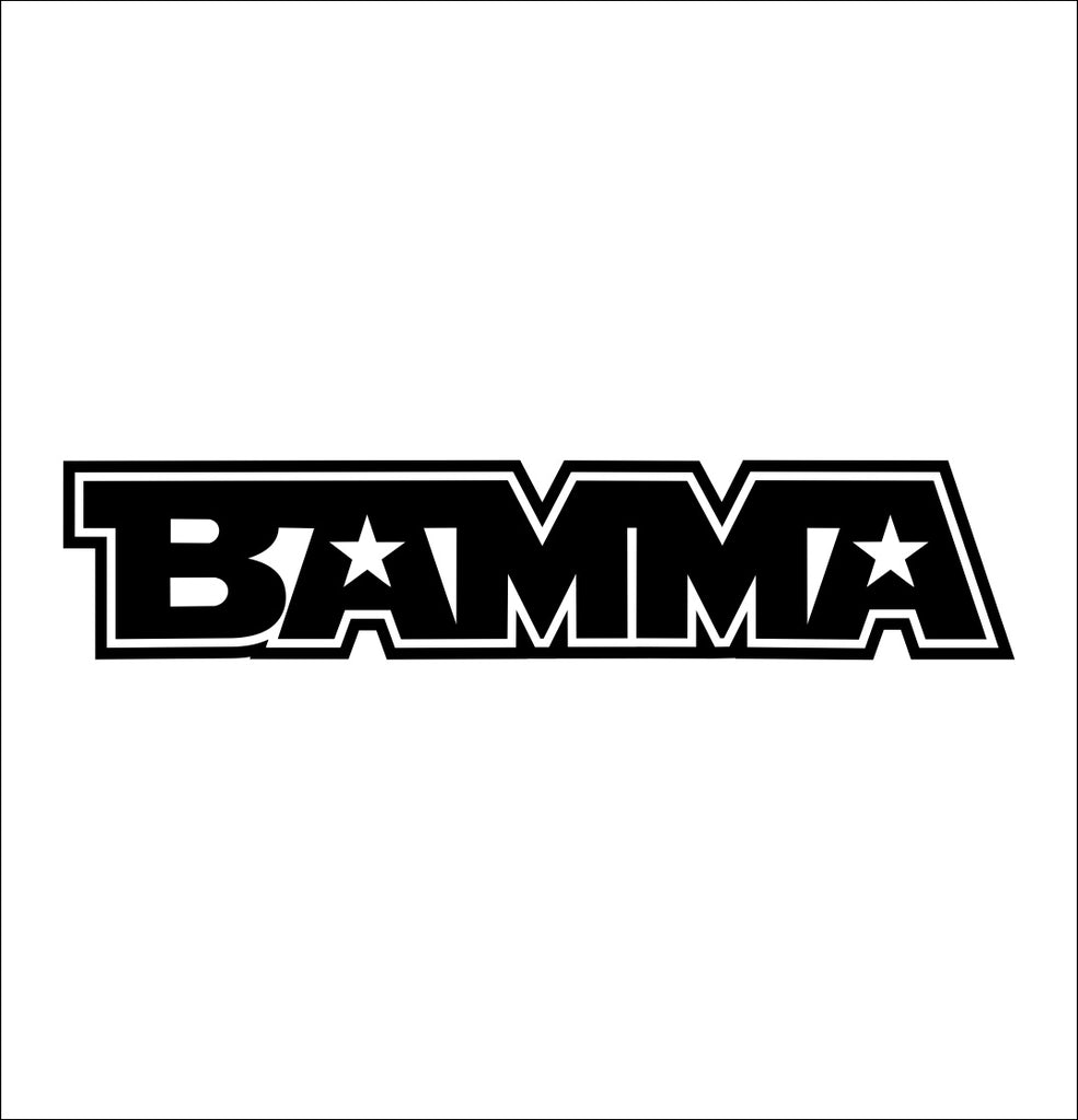 Bamma decal, mma boxing decal, car decal sticker