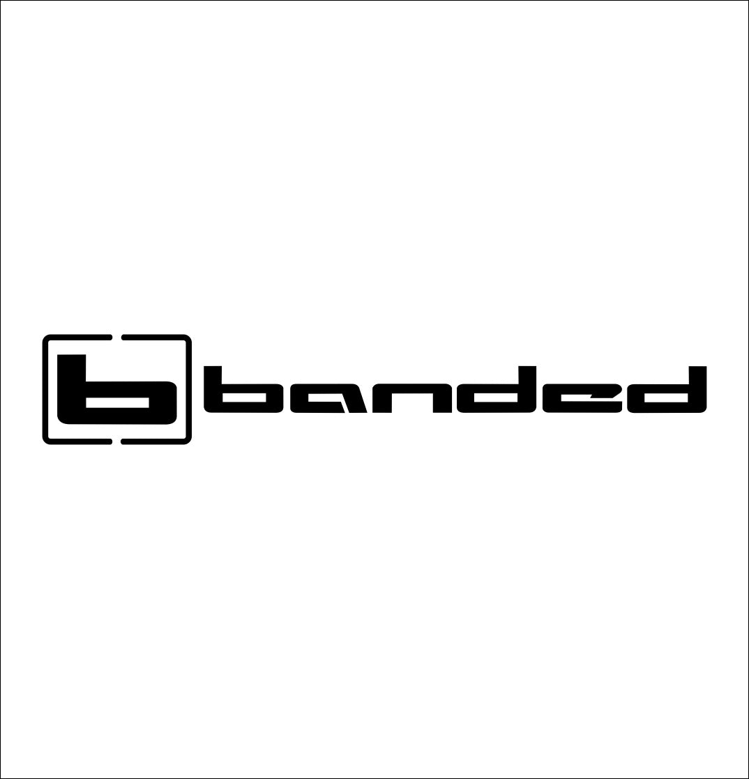 banded gear decal, sticker, hunting fishing decal, car sticker