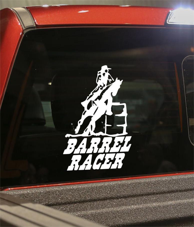 Barrell Racer Decal Barrel racer country & western decal – North 49 Decals