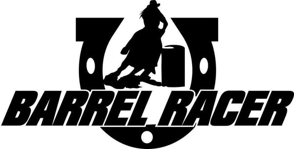 barrel racer country & western decal - North 49 Decals