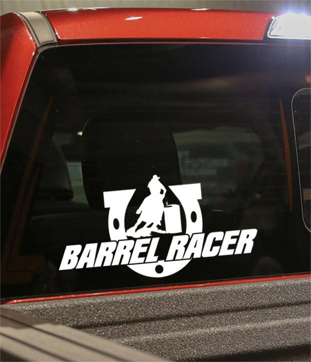 barrel racer country & western decal - North 49 Decals