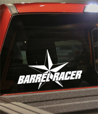 barrel racer 2 country & western decal - North 49 Decals