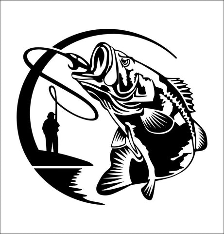 Bass Fish On B fishing decal – North 49 Decals