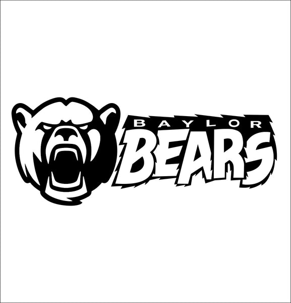 Baylor Bears decal, car decal sticker, college football