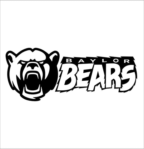 Baylor Bears decal, car decal sticker, college football