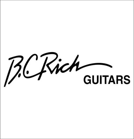 BC Rich Guitars decal, music instrument decal, car decal sticker